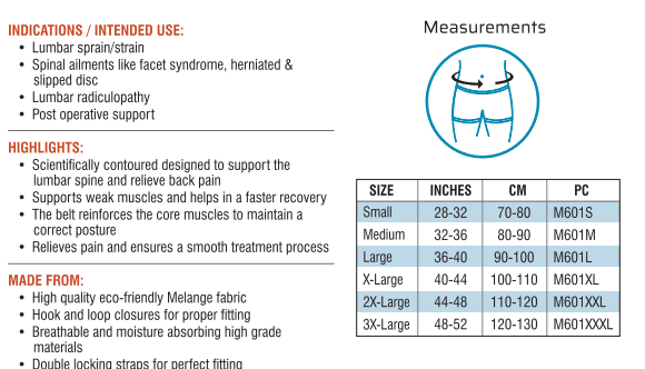 med-e Move Med-e Move LS Belt Contoured pharmacy, fitness & surgical