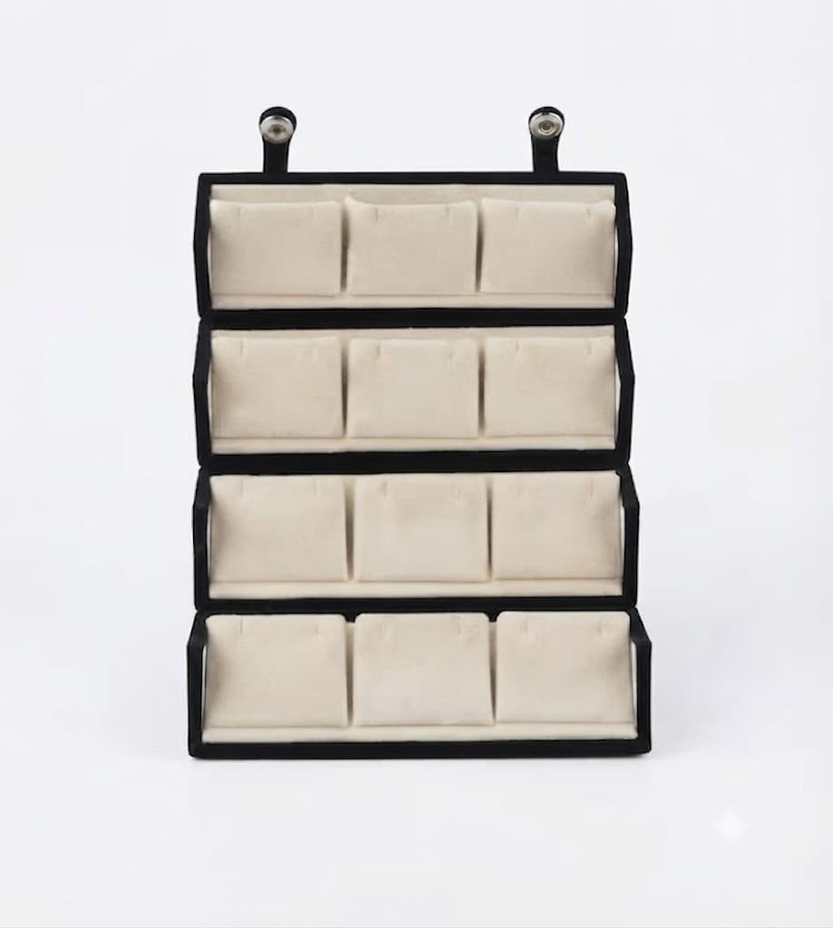 Premium Earring Storage Box – Transparent Jewelry Organizer Case with Multi Compartments