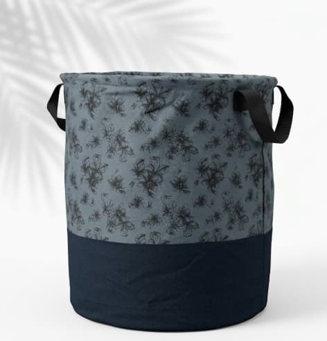 Durable Polycotton Foldable Laundry Bags (45L) – Waterproof & Washable