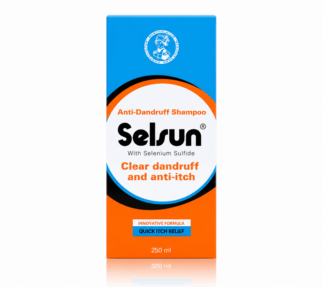 Rohto Mentholatum Selsun Anti-Dandruff Shampoo 250ml | Controls Dandruff, Relieves Itchy Scalp & Flakes