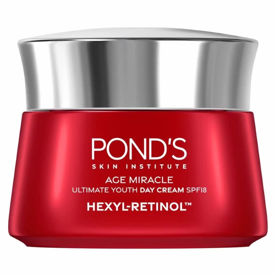 Pond’s Age Miracle Ultimate Youth Day Cream SPF18 Hexyl-Retinol 45g – Anti-Aging Moisturizing Face Cream