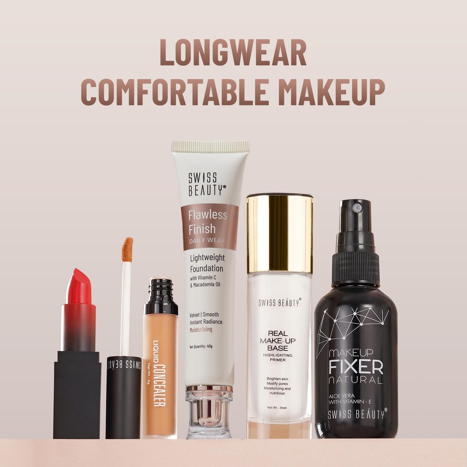 Swiss Beauty Swiss Beauty SB-502 Lightweight Foundation | Natural Matte Finish daily essentials & lifestyle — image 1 of 7