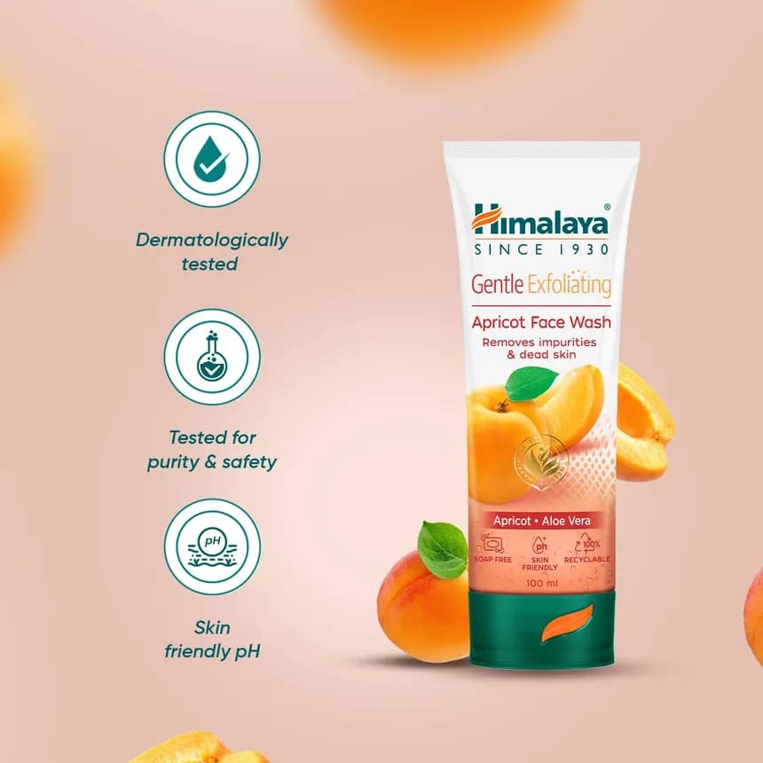 Himalaya Himalaya Gentle Exfoliating Apricot Face Wash 100ml daily essentials & lifestyle