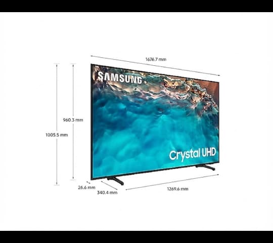 Samsung Samsung 75 Inch Crystal Ultra HD 4K Smart TV UA75BU8000 electronics