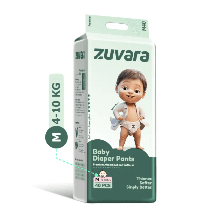Zuvara Premium Tape Diaper Large (Pack of 40)