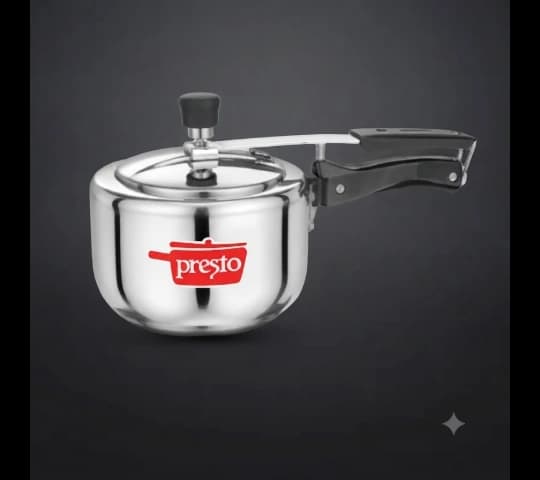 Presto Presto Pressure Cooker Stainless Steel Classic Inner Lid 2 Litre | Induction Base | Durable SS Cooker daily…