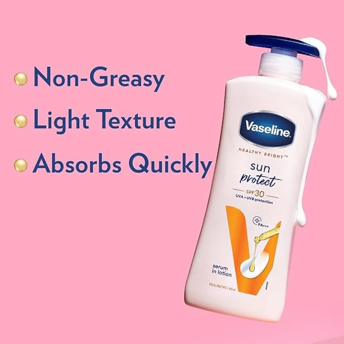 No Brand Vaseline Sun Protect SPF 30 Lotion 400ml – UVA/UVB Protection Moisturizing Sunscreen daily essentials & lifestyle — image 1 of 4