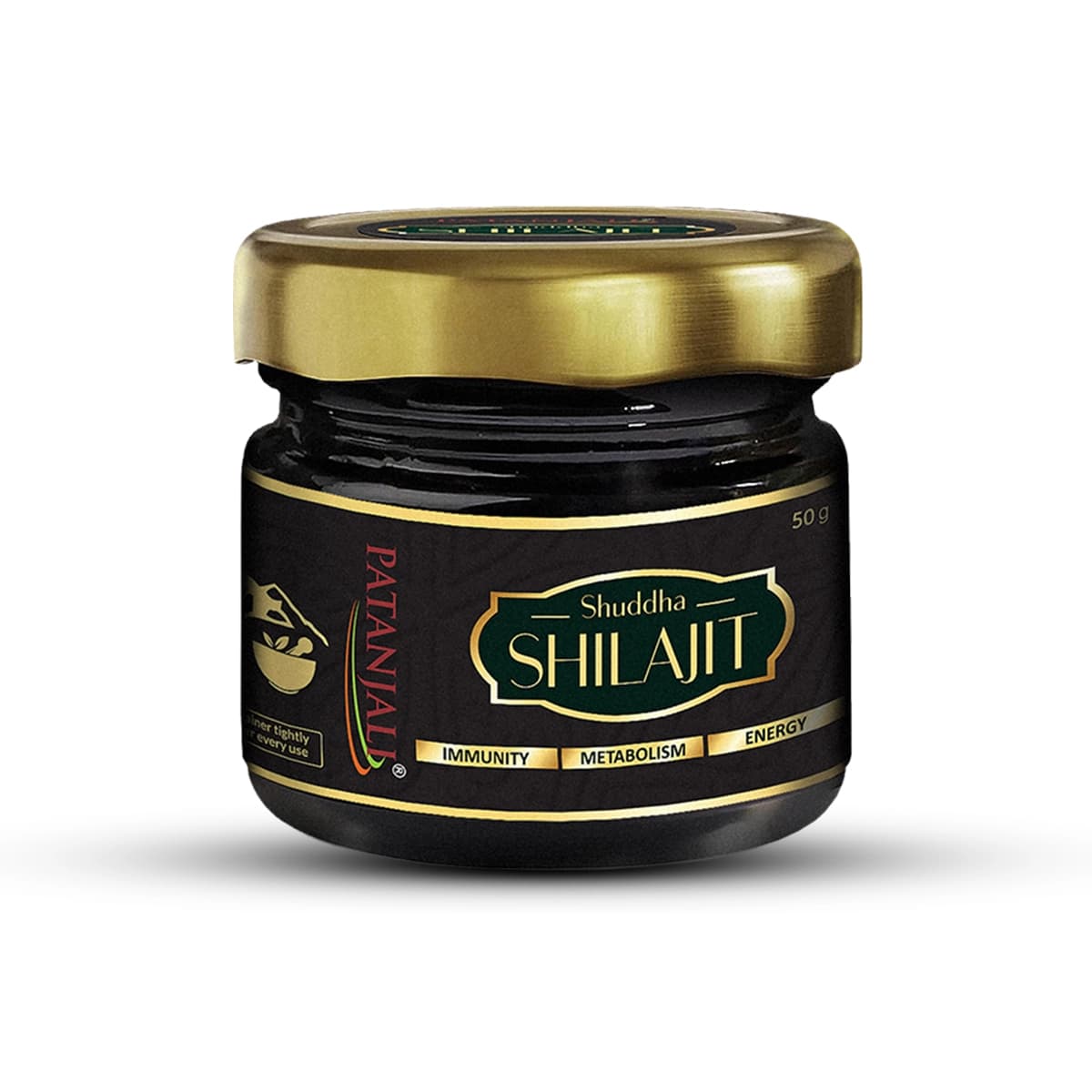 Patanjali Shuddha Shilajit 50GM | Ayurvedic Energy & Strength Supplement