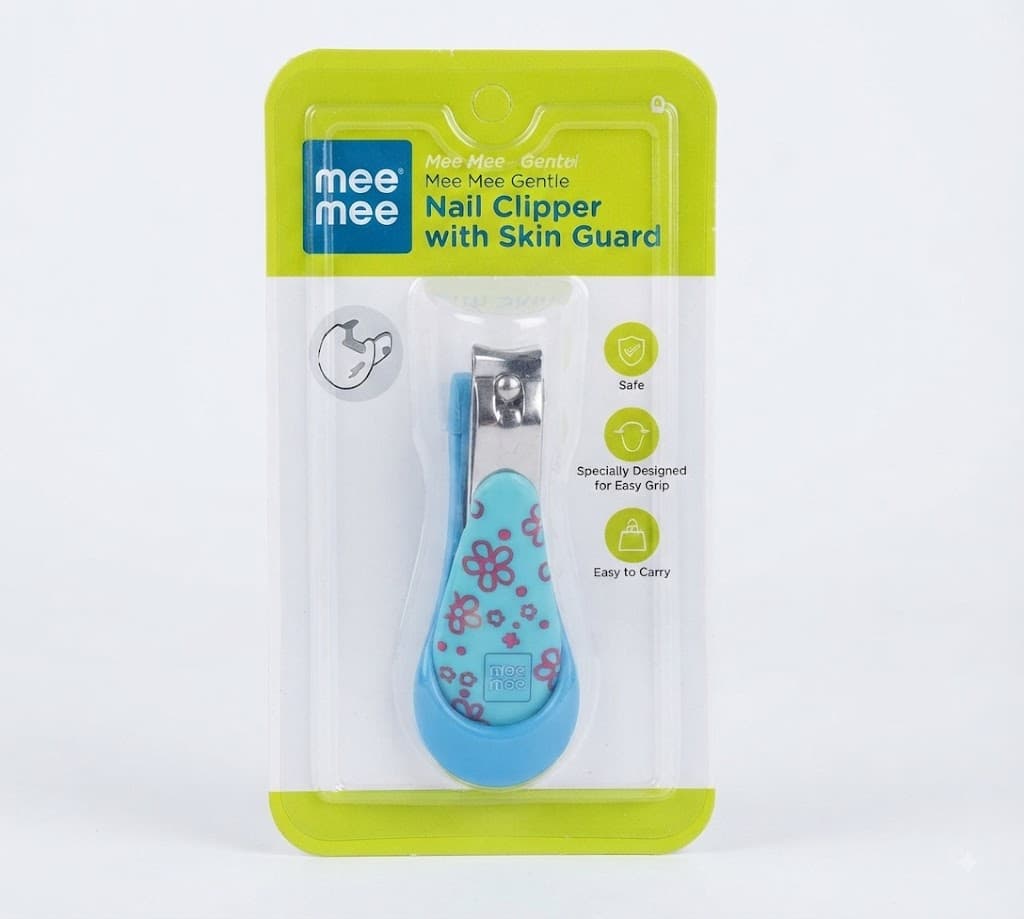 Mee Mee Gentle Nail Clipper with Skin Guard – Safe Baby Nail Care Tool