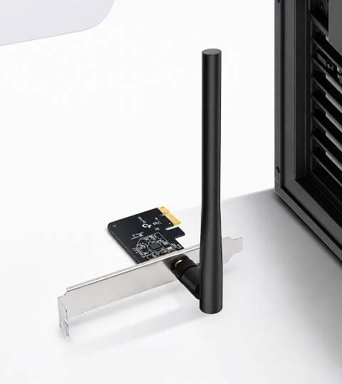 TP-Link PCI WiFi Card AC600 Archer T2E For Desktop PC, Dual Band Wireless Internal Network Card High-Gain Antenna