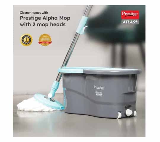 Prestige Prestige Alpha Mop with 2 Microfiber Heads – Grey & Blue daily essentials & lifestyle — image 1 of 2