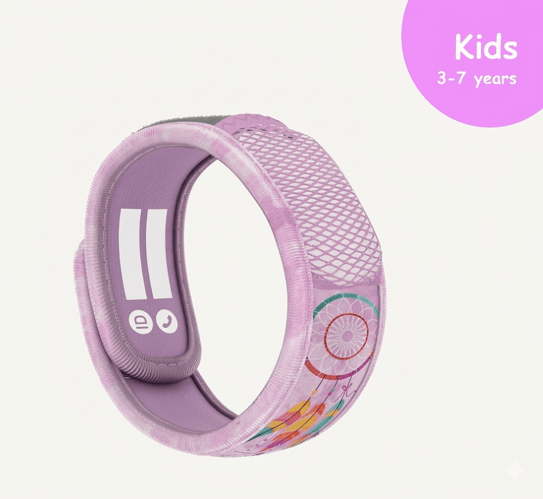 PARA’KITO® Kids Feather Wristband Mosquito Repellent (Age 3–7)