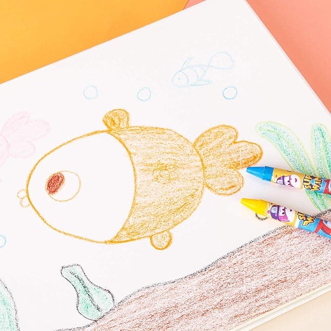 Deli Deli Wax Crayon 12 Colors Superwing EC21000 – Non-Toxic Coloring Crayons for Kids stationary, toys & sports — image 1 of 2