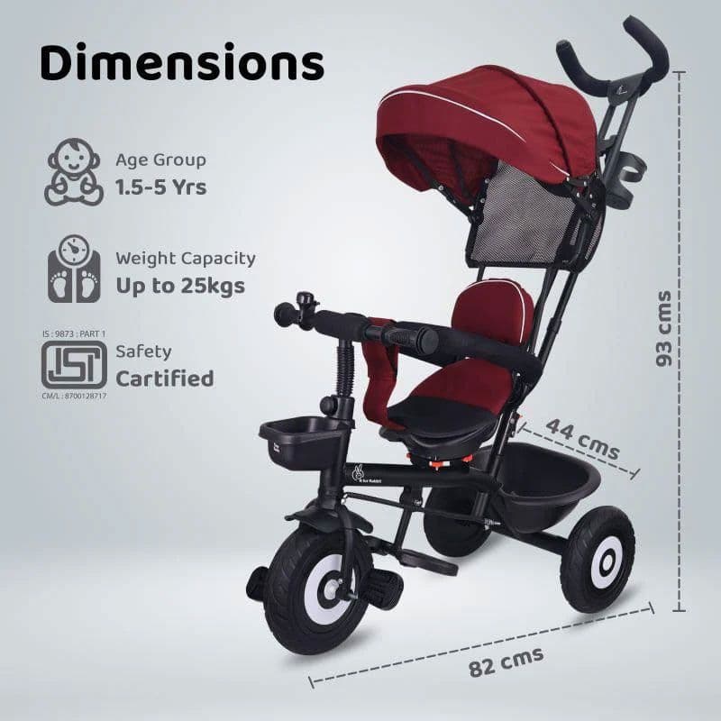 R For Rabbit R for Rabbit Tiny Toes T40 Plus Tricycle-TCTT40PMB2 (1.5-5 Years) daily essentials & lifestyle — image 1 of 4