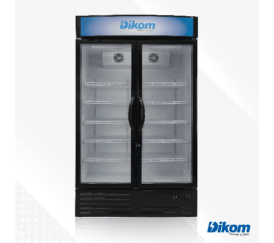 Dikom 1100L Upright Cooler TBG-1100DKUC – Double Door Commercial Display Refrigerator