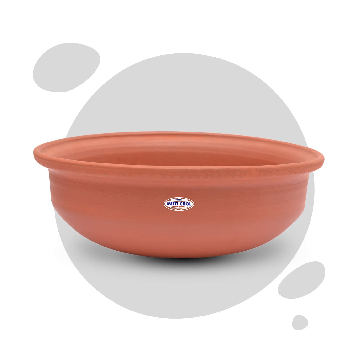 Mitti Cool Clay Sonera Handi 2 Liter | Natural Earthen Cooking Pot