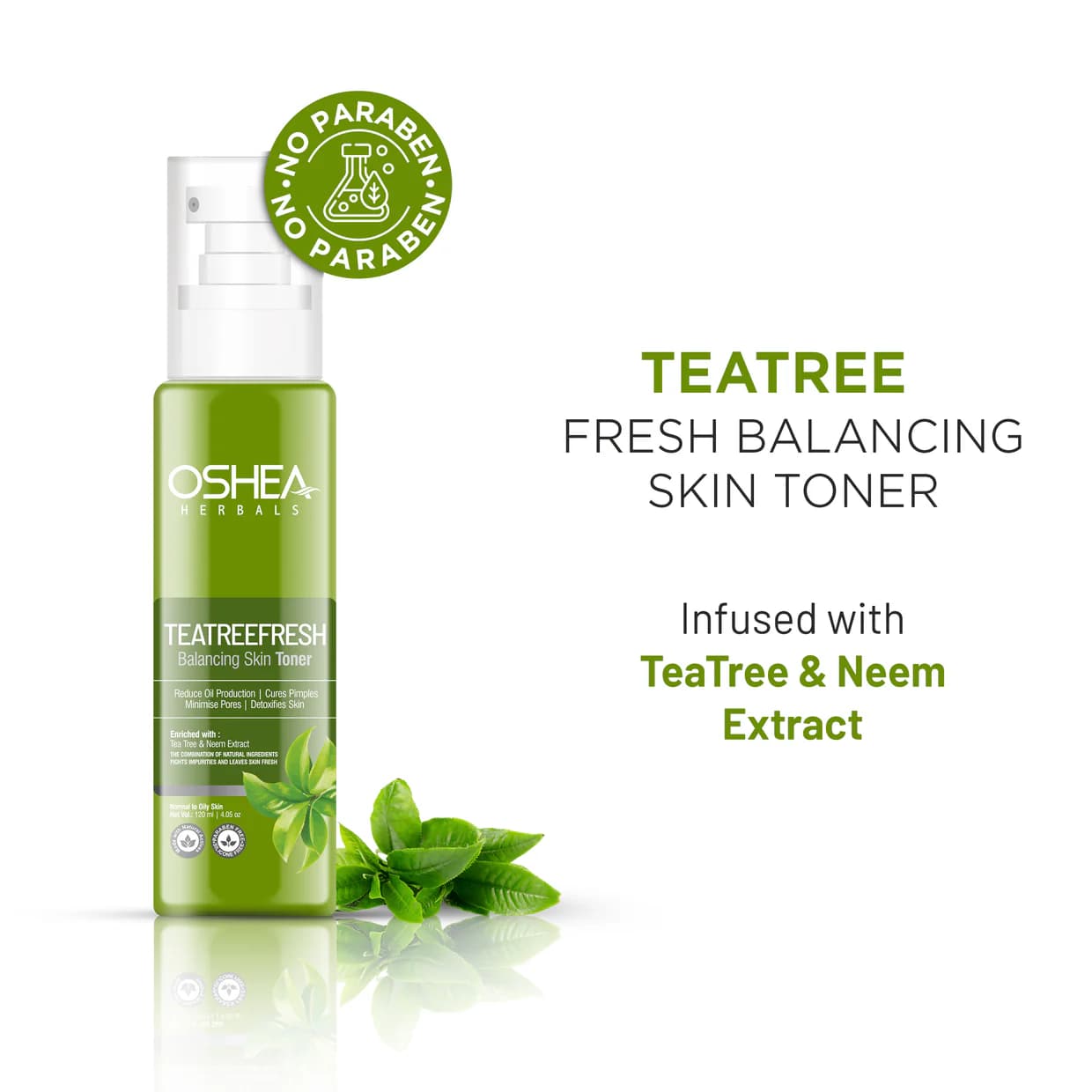 Oshea Herbals Balancing Skin Toner 120ml | Alcohol-Free Hydrating Face Toner for Oily & Combination Skin