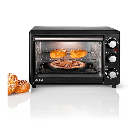 GLEN Oven Toaster Griller (OTG) 15 Litres with Upper & Lower Heating, 60-Minute Timer, 1200W – Black SA5018