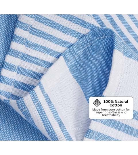 No Brand Pure Cotton Thin Towel with Tassels – Soft Lightweight Bath & Beach Towel daily essentials & lifestyle