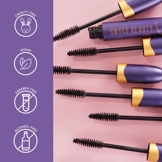 Swiss Beauty Swiss Beauty Bold Eyes Super Lash Mascara Waterproof | Long Lasting Volumizing Mascara daily essentials &… — image 1 of 7