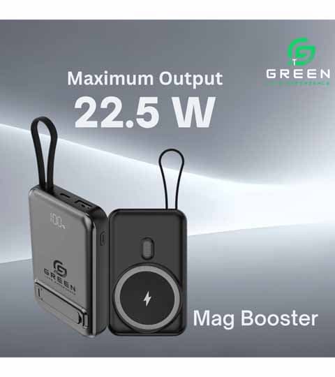 Greenlife Green MagFlex Magnetic Power Bank Fast Charging Wireless Portable Charger