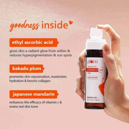 Plum Plum Mandarin & Vitamin C Face Toner 100ml daily essentials & lifestyle — image 1 of 2
