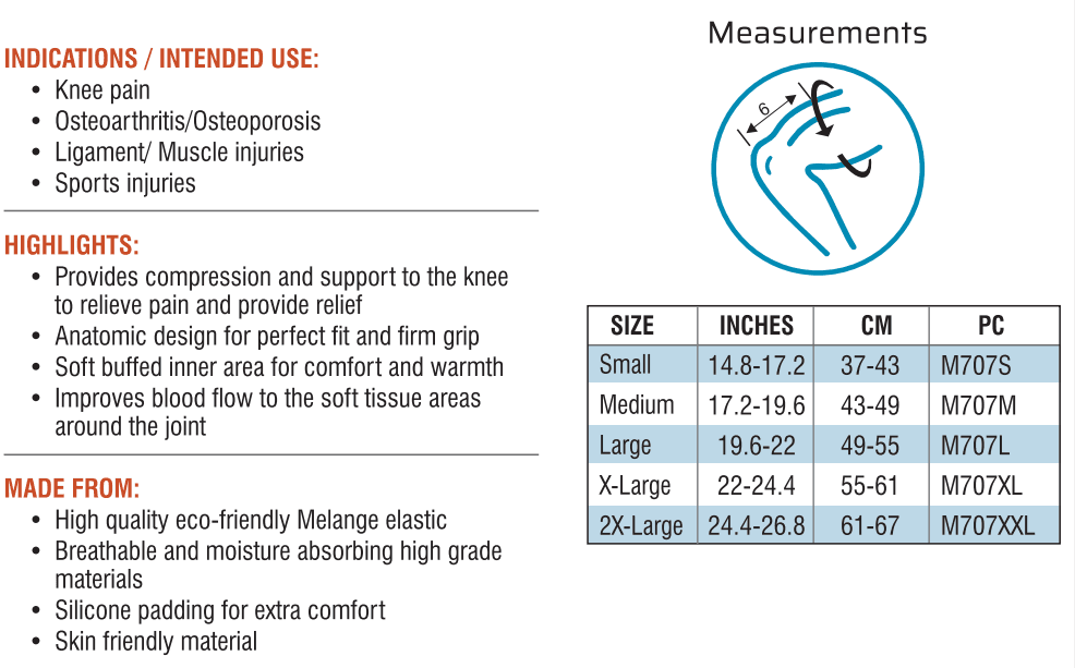 med-e Move Med-e Move Knee Cap with Open Patella Knee Support pharmacy, fitness & surgical