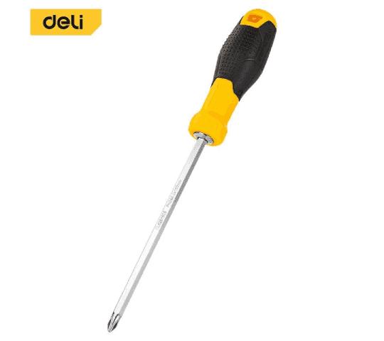 Deli Interchangeable Screwdriver 6/PH2x100mm EDL626001 | Magnetic Phillips Screwdriver | Durable Hand Tool