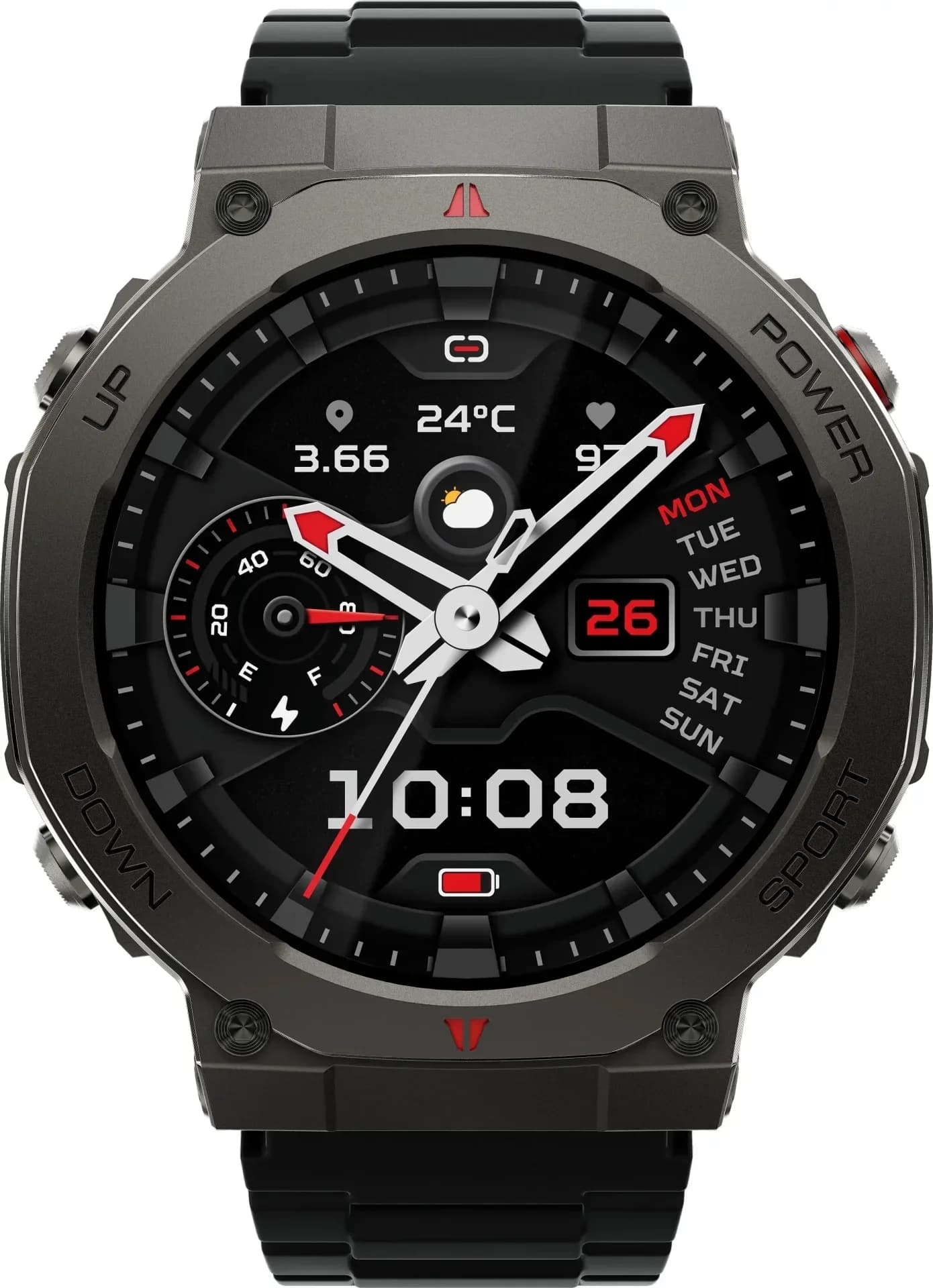 Black Shark GS3 Ultra Rugged Smartwatch – 1.43″ AMOLED, Dual-Band GPS, 160+ Sports Modes