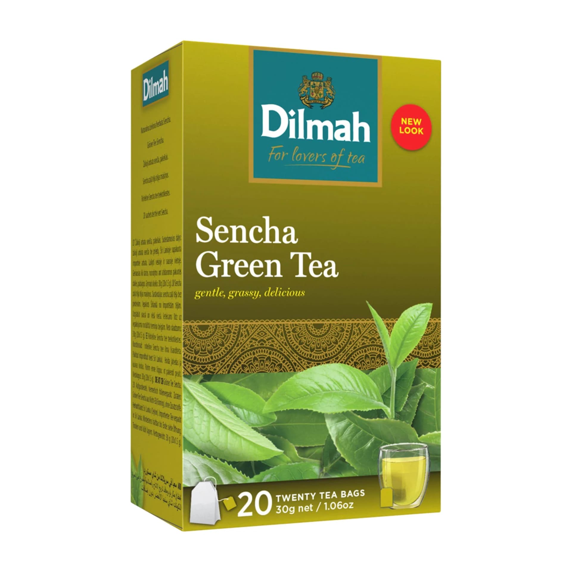 Dilmah Sencha Green Tea 20 Tea Bags | Premium Pure Ceylon Green Tea