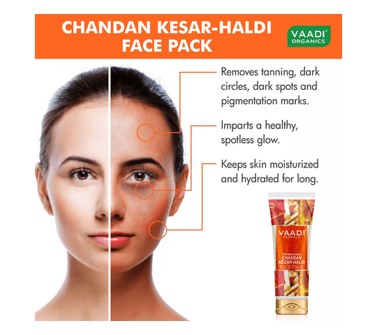 Vaadi Organics Vaadi Organics - Chandan Kesar Haldi Fairness Face Pack (120 gms) - VH0364 daily essentials & lifestyle