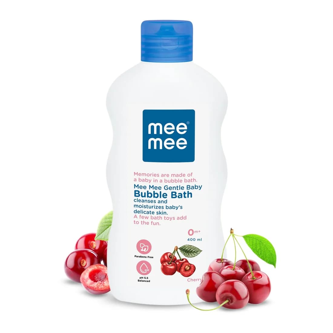 Mee Mee Body Wash 400ml – Cherry & Fruit Extracts, Tear-Free Mild Bubble Bath