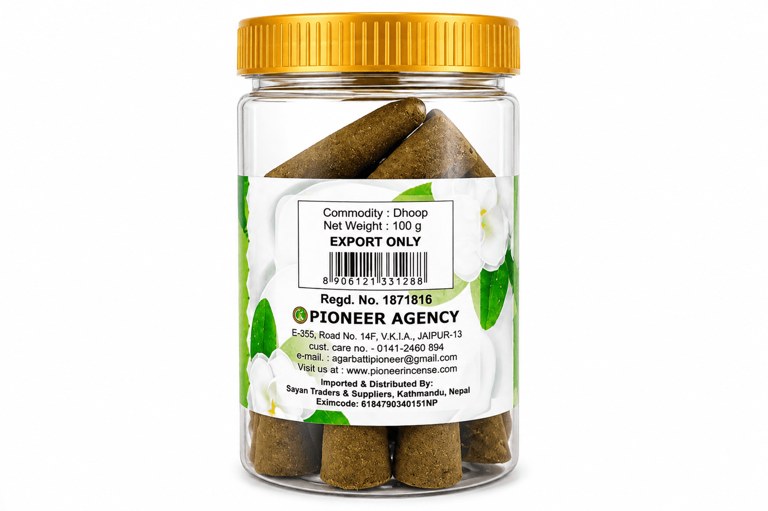 No Brand PIONEER Mogra Premium Dhoop 100g | Fresh Jasmine Fragrance Dhoop Cones for Puja, Prayer & Meditation daily…