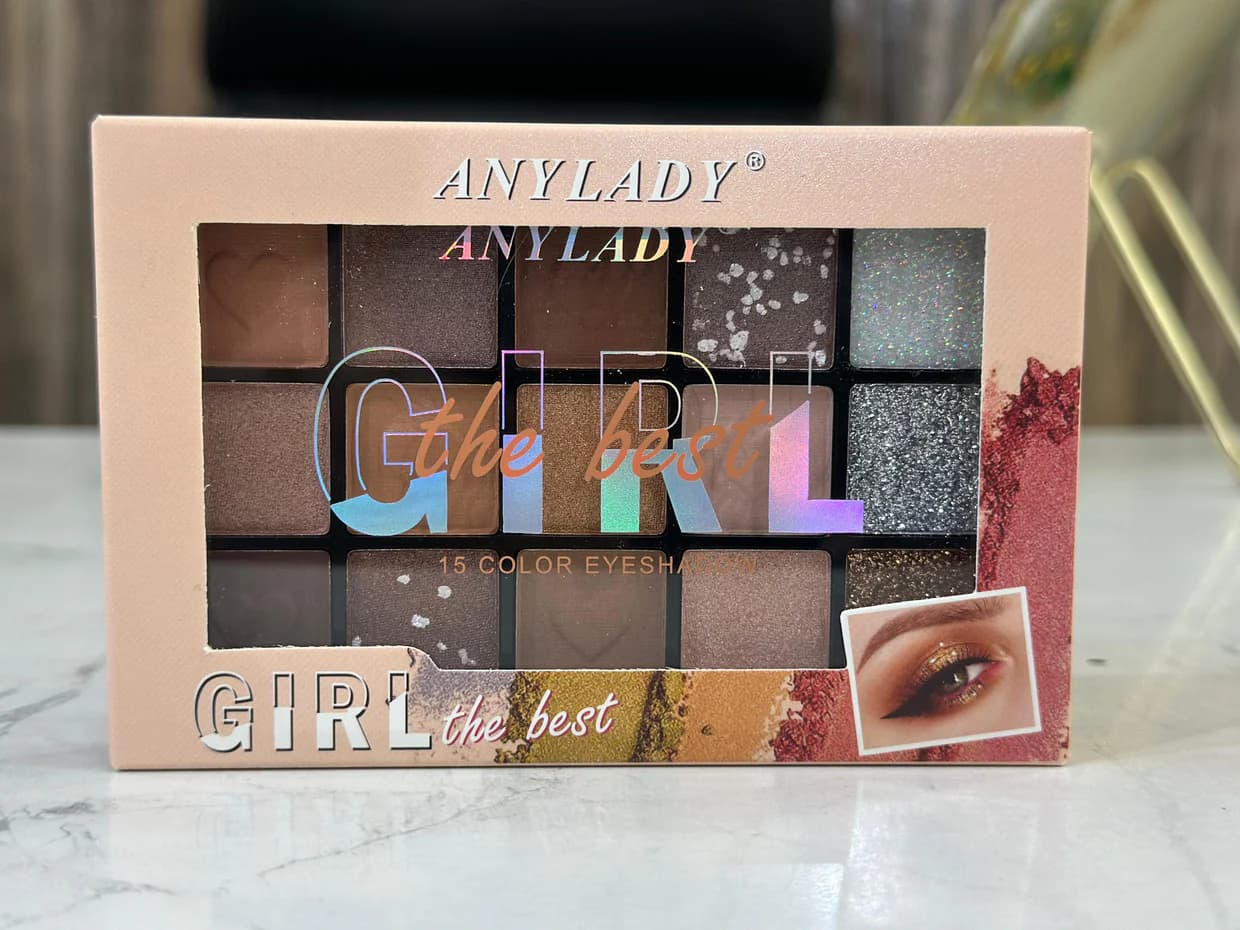 No Brand Anylady 15 Colors Eyeshadow Palette – Highly Pigmented Matte & Shimmer Makeup Palette daily essentials & lifestyle — image 1 of 4