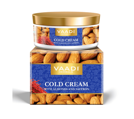 Vaadi Organics - Cold Cream with Almond Oil, Aloe Vera & Saffron (150 gms) - VH0473