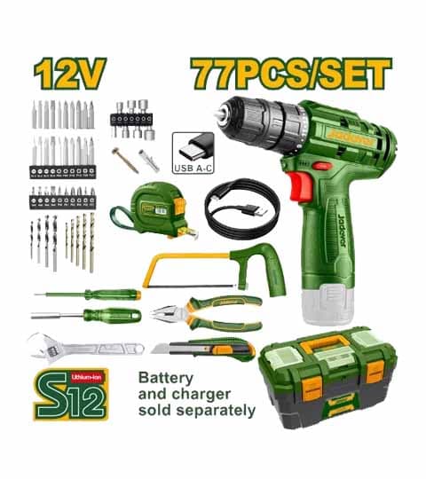 Jadever JDDT1B77 77 Pcs Tools Set – Complete Home & Professional Repair Tool Kit