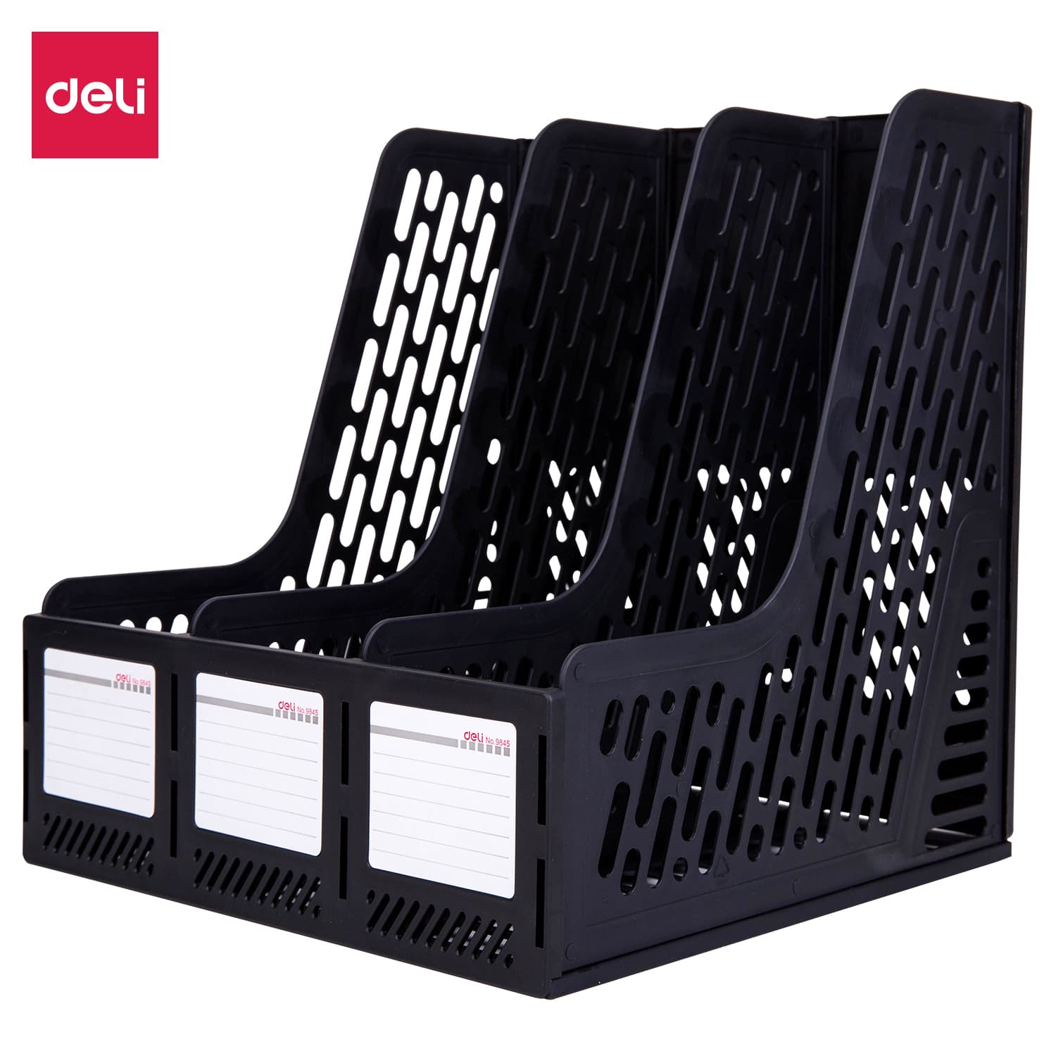 Deli-E9845 Magazine Container | A4 Plastic File Holder for Office & Home
