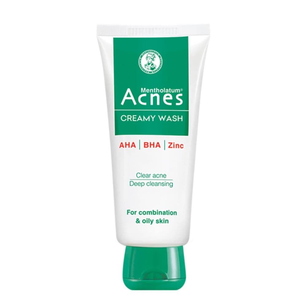 Acnes Creamy Wash with Salicylic Acid 100gm– Deep Cleansing Face Wash for Acne-Prone Skin