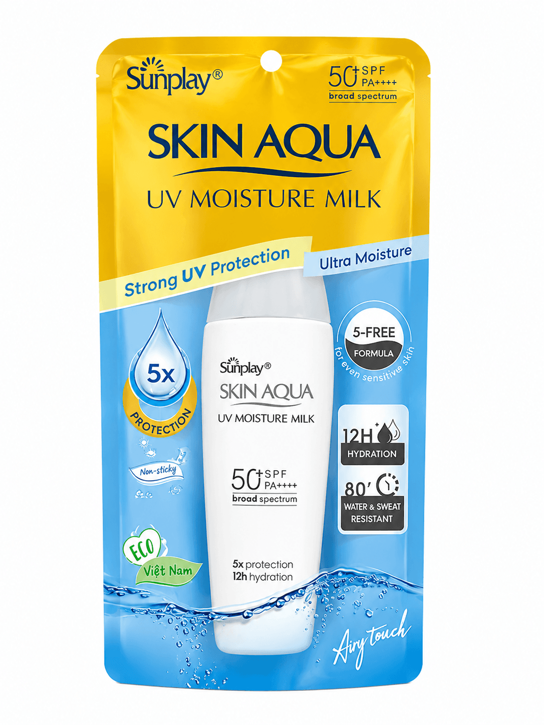 Sunplay Skin Aqua UV Moisture Milk SPF 50+ PA++++ 30g for Dry Skin | Long-Lasting UV Protection