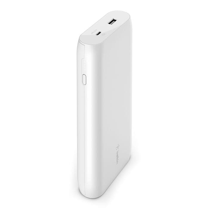 Belkin Power Bank – BoostCharge 20KmAh 30W USB-C PD – WHT BPB002btWT