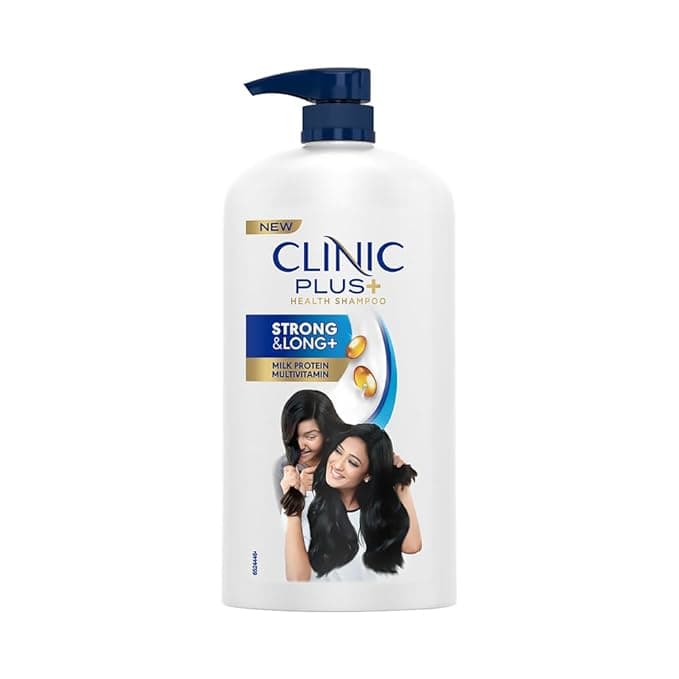 Clinic Plus Strong & Long Shampoo 325ml with Milk Proteins & Multivitamins for Healthy, Strong, Long Hair Growth & Nourishment