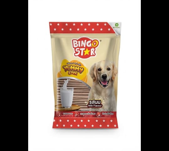 Bingo Star Milk Flavour Dog Treats 500gm | Healthy Chew Sticks