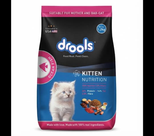 Drools Ocean Fish Dry Cat Food 1.2kg | Complete Nutrition for Adult Cats