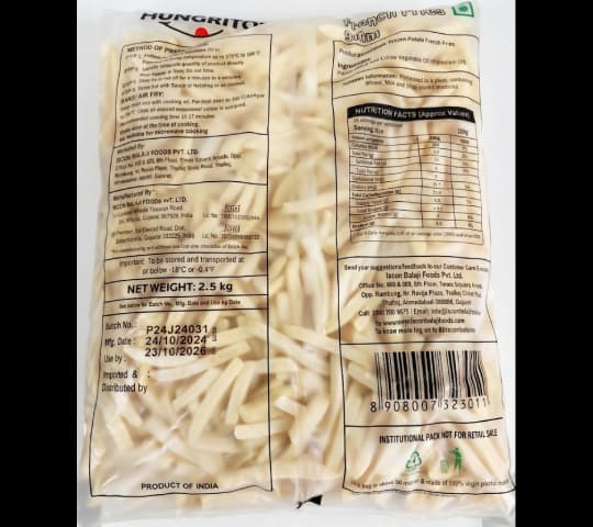 French Fries 2.5kg | Crispy Frozen French Fries daily essentials & lifestyle