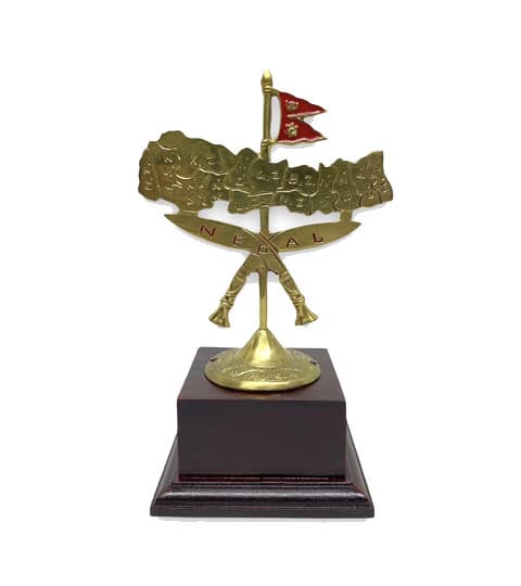 Khukuri Cross and Nepal Map Gift Stand