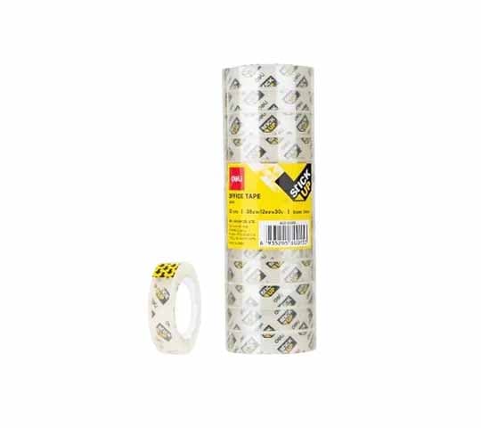 Deli Office Tape 30015 12mm x 30 Yards – 12 Rolls per Tube