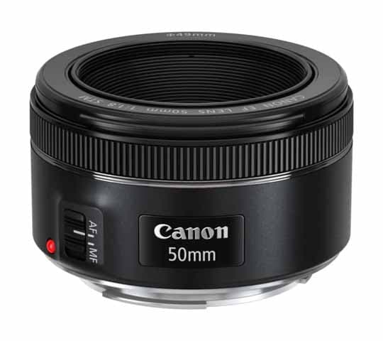 Canon EF 50mm f/1.8 STM Lens – Prime Portrait Lens for DSLR Cameras