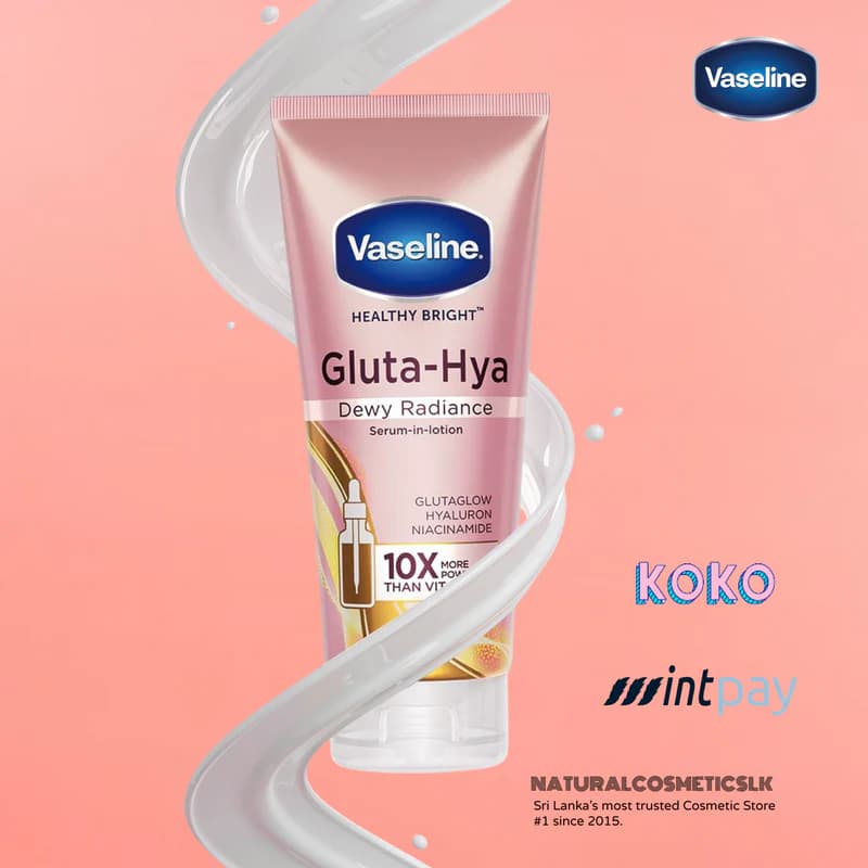 Vaseline Vaseline Gluta-Hya Dewy Radiance Serum Burst Lotion 350ml daily essentials & lifestyle