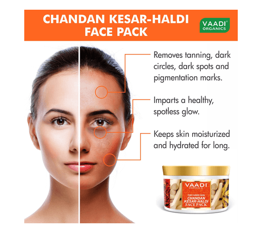 Vaadi Organics Vaadi Organics - Chandan Kesar Haldi Face Pack (600 gms) - VH0459 daily essentials & lifestyle
