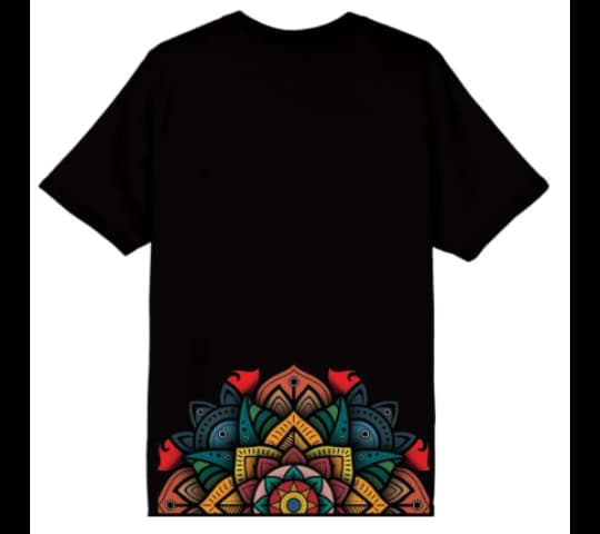 Colorful Tribal T-Shirt for Men Black – Stylish Graphic Printed Tee | Sizes M, L, XL, 2XL daily essentials & lifestyle